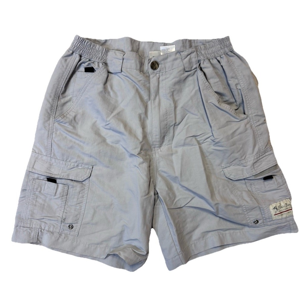 Bimini Bay Outfitters Men's 36 Boca Grande II fishing shorts in Light Blue